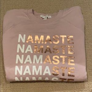Spiritual gangster pink sweatshirt “Namaste”
